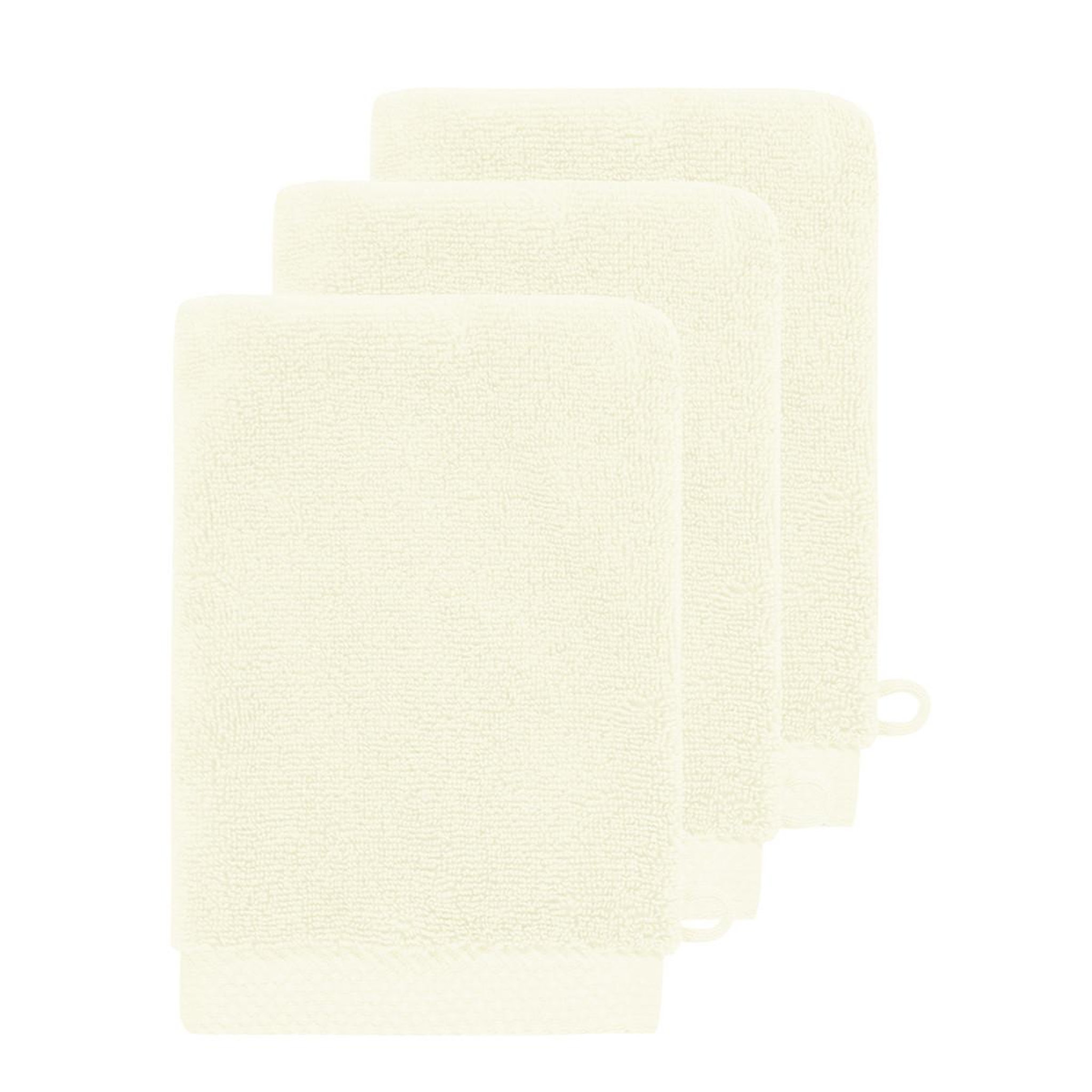 Voir la diapositive 1 : Sensei Maison 3 gants de toilette Zéro Twist 560 g/m² SENSOFT - 16x22 cm