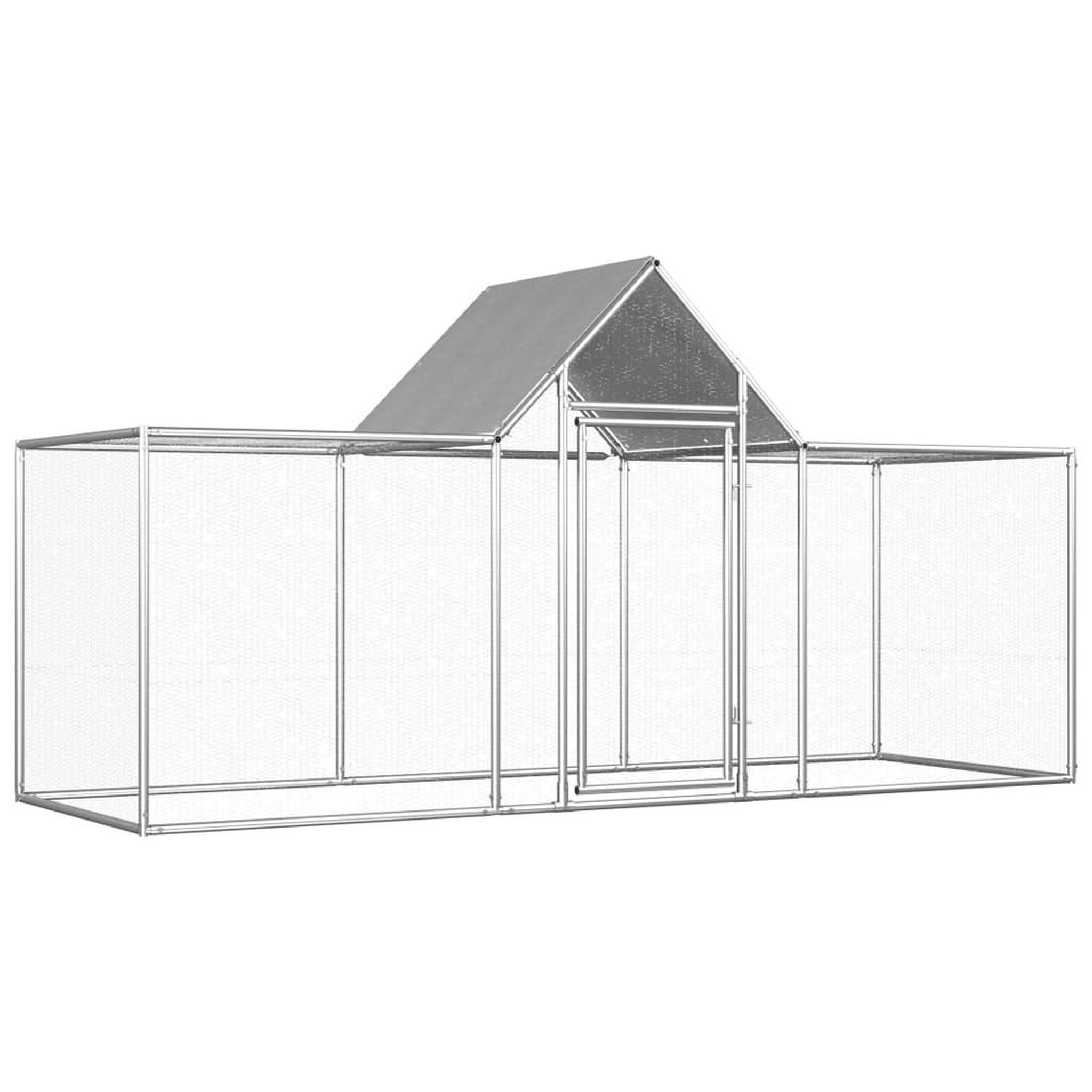 Voir la diapositive 1 : VIDAXL Poulailler 3 x 1 x 1,5 m Acier galvanise