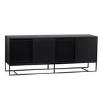 Paris Prix Buffet 4 Portes Coulissantes  Ende  188cm Noir