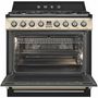 Voir la diapositive 5 : SMEG Piano de cuisson gaz TR90GMP