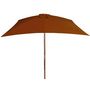 Voir la diapositive 3 : VIDAXL Parasol de jardin avec mat en bois terre cuite 200x300 cm