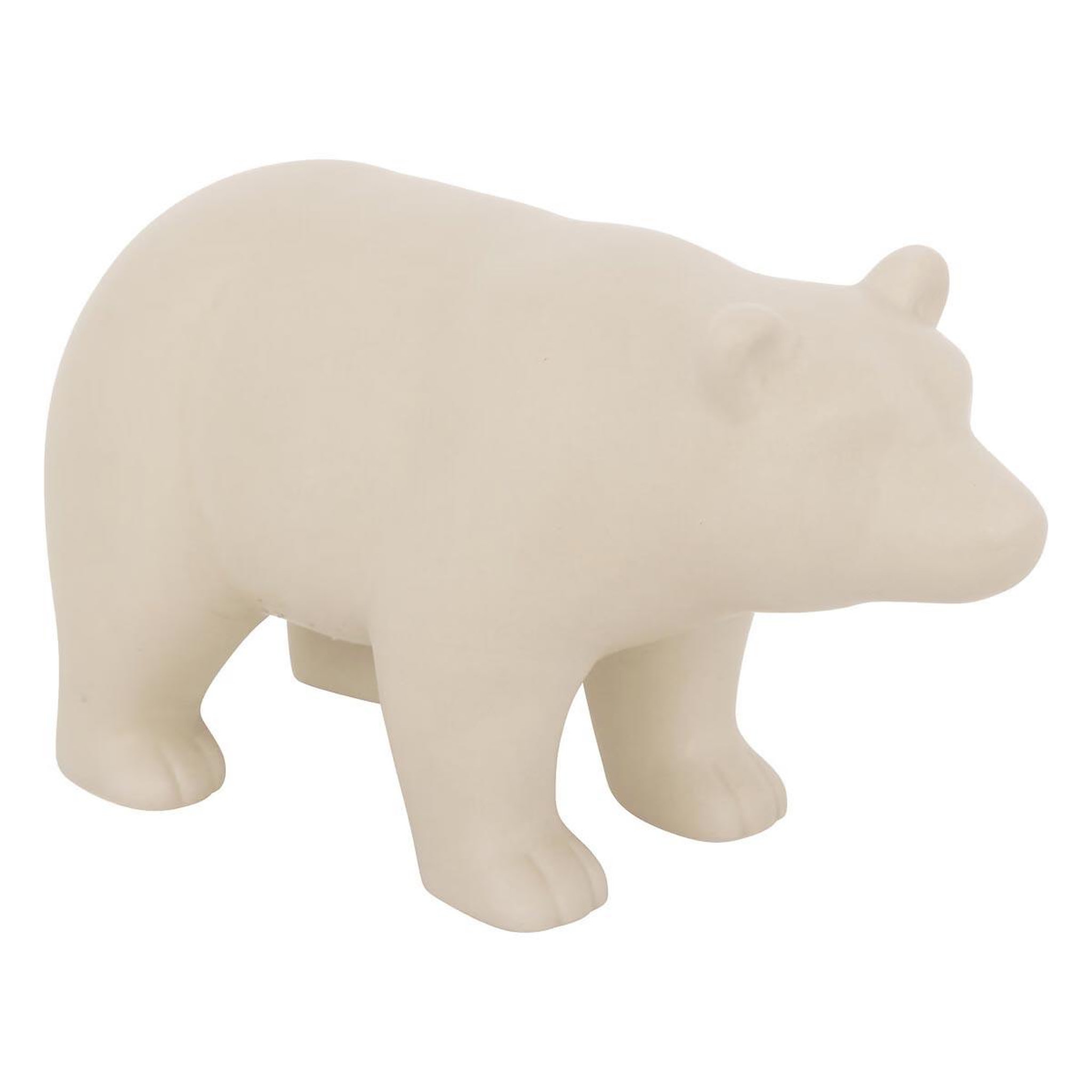 Voir la diapositive 1 : ATMOSPHERA Statuette ours en céramique  inuit dreams  22cm beige