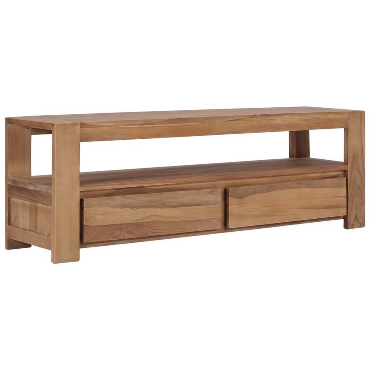 VIDAXL Meuble TV 120 x 30 x 40 cm Bois de teck massif