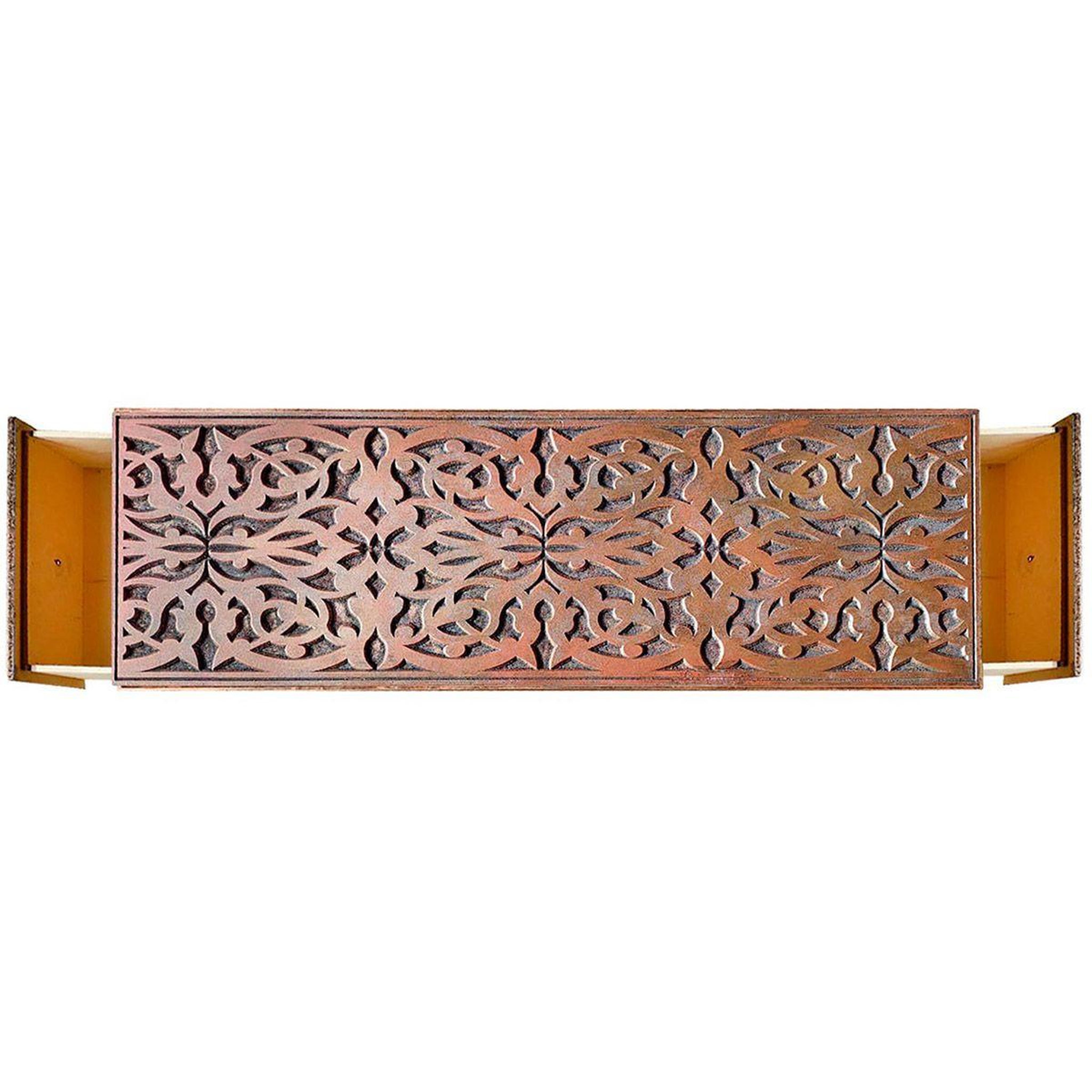 Voir la diapositive 4 : Paris Prix Banc 2 Tiroirs  Jodipa  140cm Cuivre & Multicolore