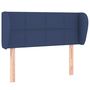 Voir la diapositive 2 : VIDAXL Tete de lit avec oreilles Bleu 93x23x78/88 cm Tissu