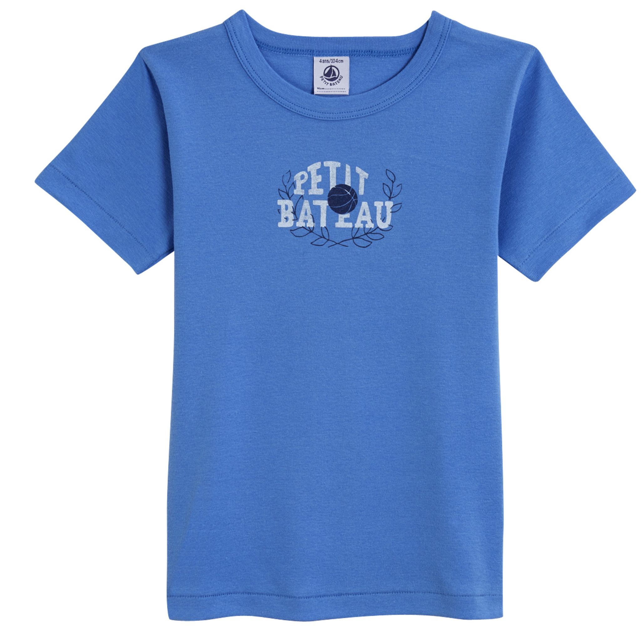 Tee-shirt Petit Bateau Manches Courtes Pour Garçon - Coton Doux Et Imprimé