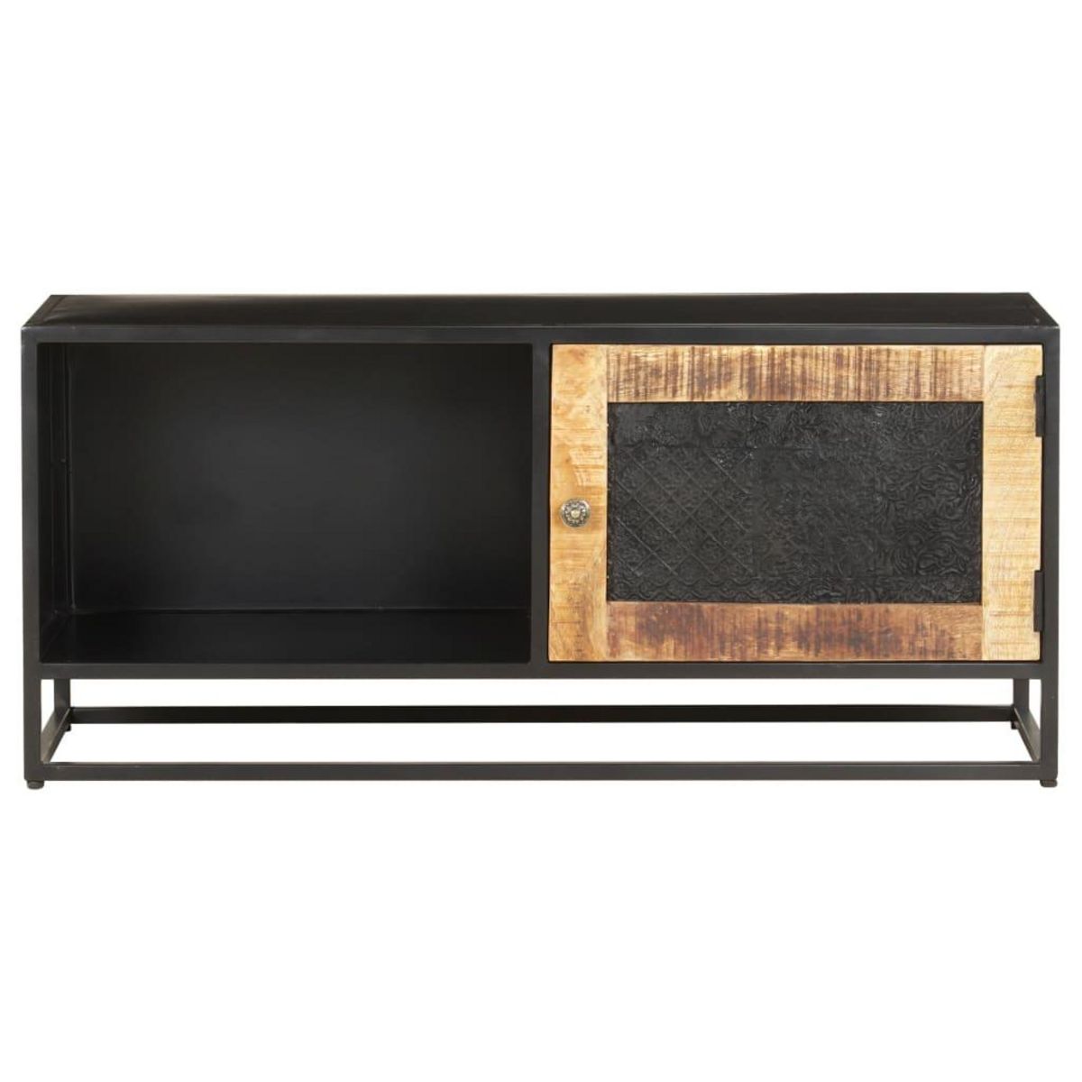 VIDAXL Meuble TV 90x30x40 cm Bois de manguier brut