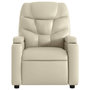 Voir la diapositive 5 : VIDAXL Fauteuil inclinable de massage Creme Similicuir