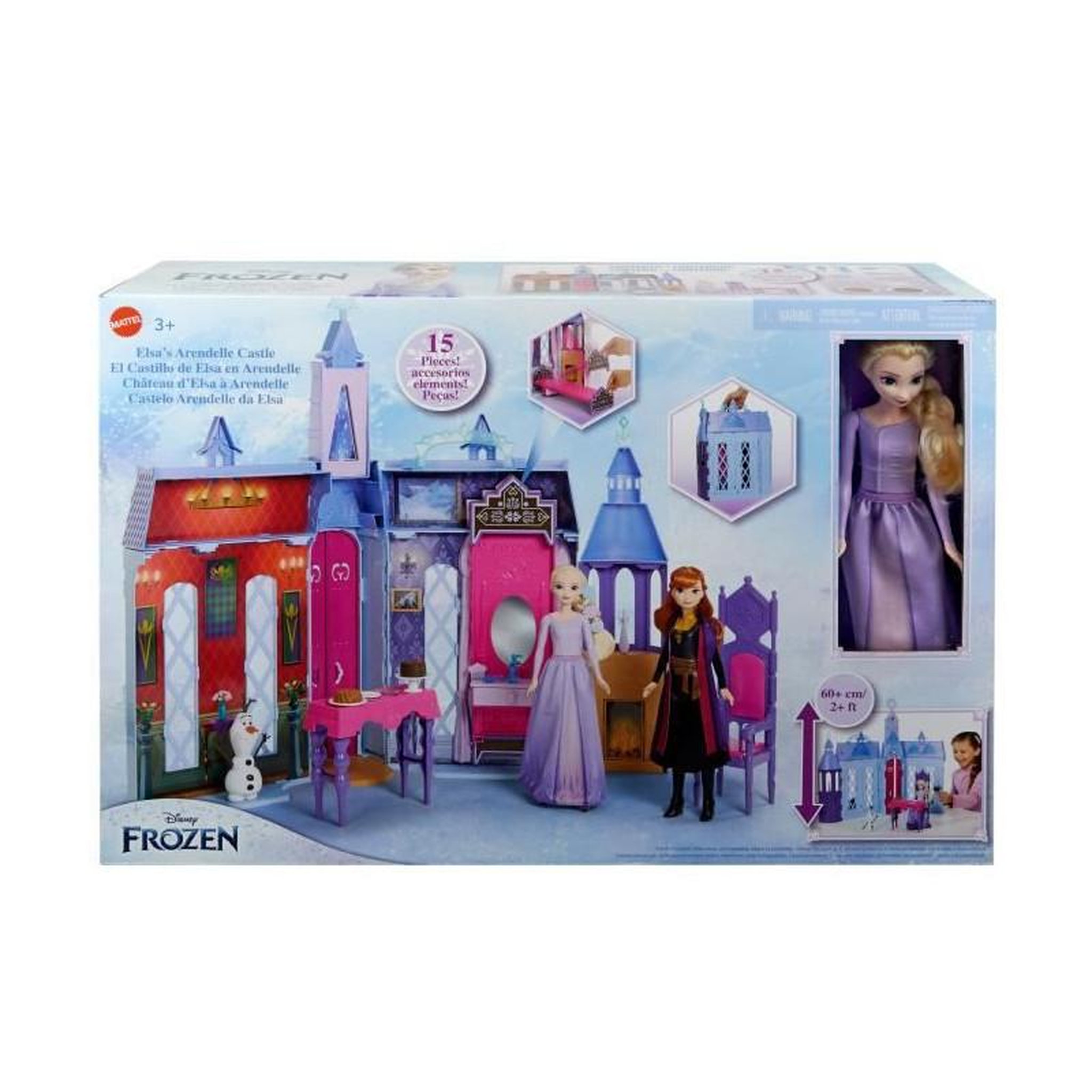 Voir la diapositive 3 : MATTEL CHÂTEAU D'ARENDELLE - MATTEL - HLW61 - POUPEE MANNEQUIN DISNEY
