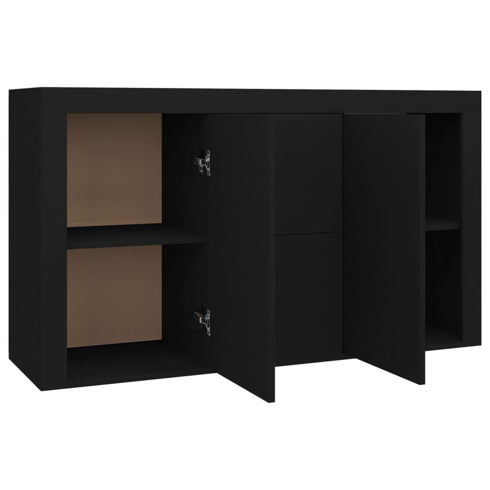 Voir la diapositive 5 : VIDAXL Buffet Noir 120x36x69 cm Bois d'ingenierie