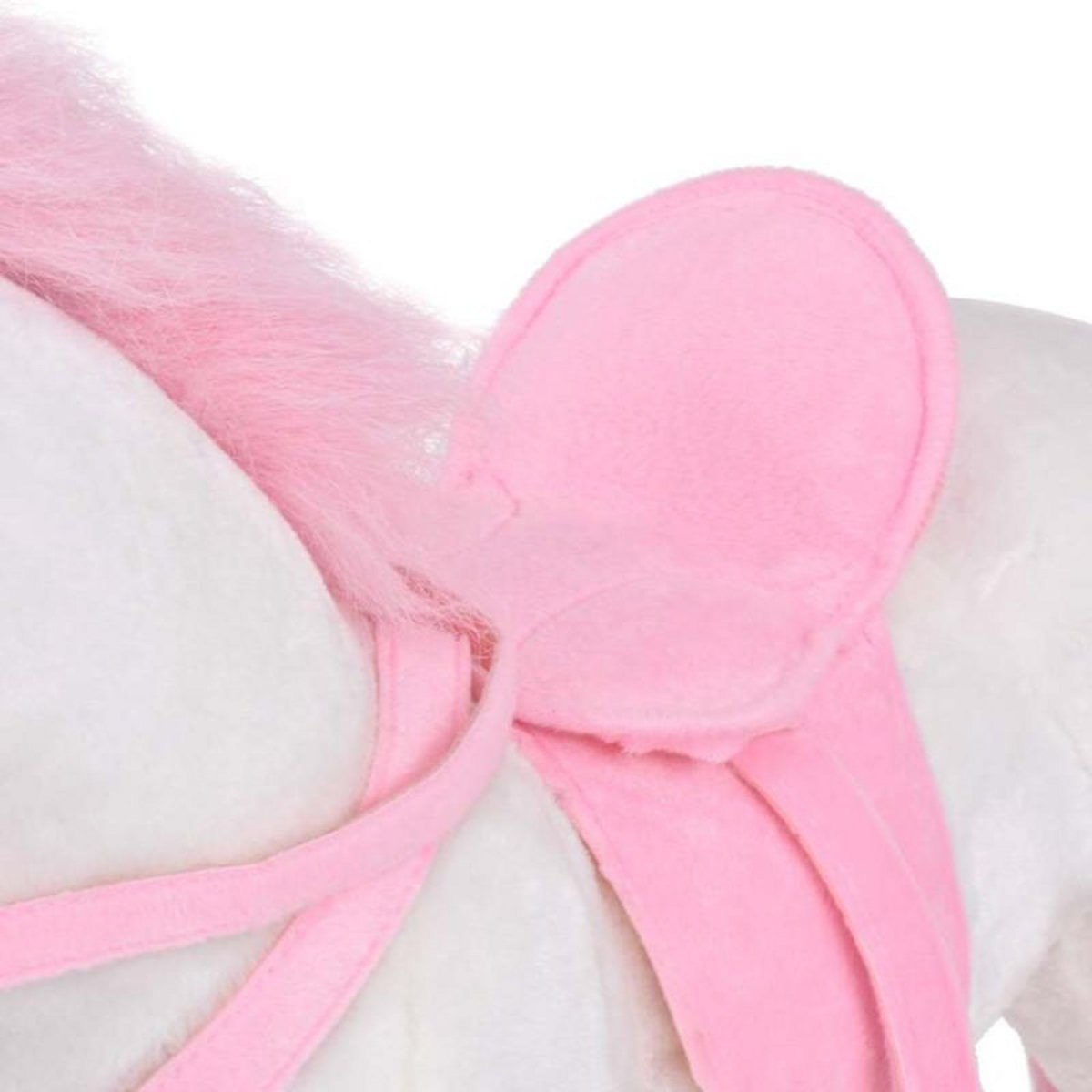 VIDAXL Jouet en peluche Licorne Blanc et rose XXL