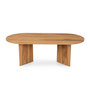 Voir la diapositive 1 : CONCEPT USINE Table basse design ovale bois 120cm RAAV