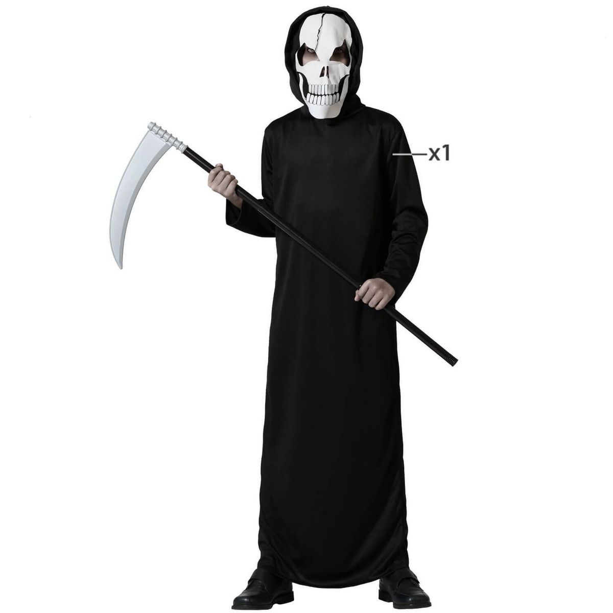 ATOSA Déguisement squelette - enfant - 5/6 ans (110 à 116 cm)