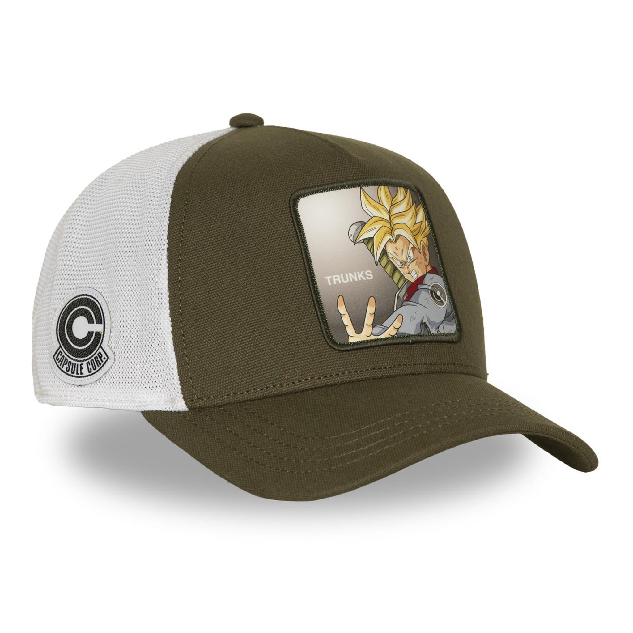 Voir la diapositive 4 : CAPSLAB Casquette  trucker avec filet et patch dragon ball super future trunk