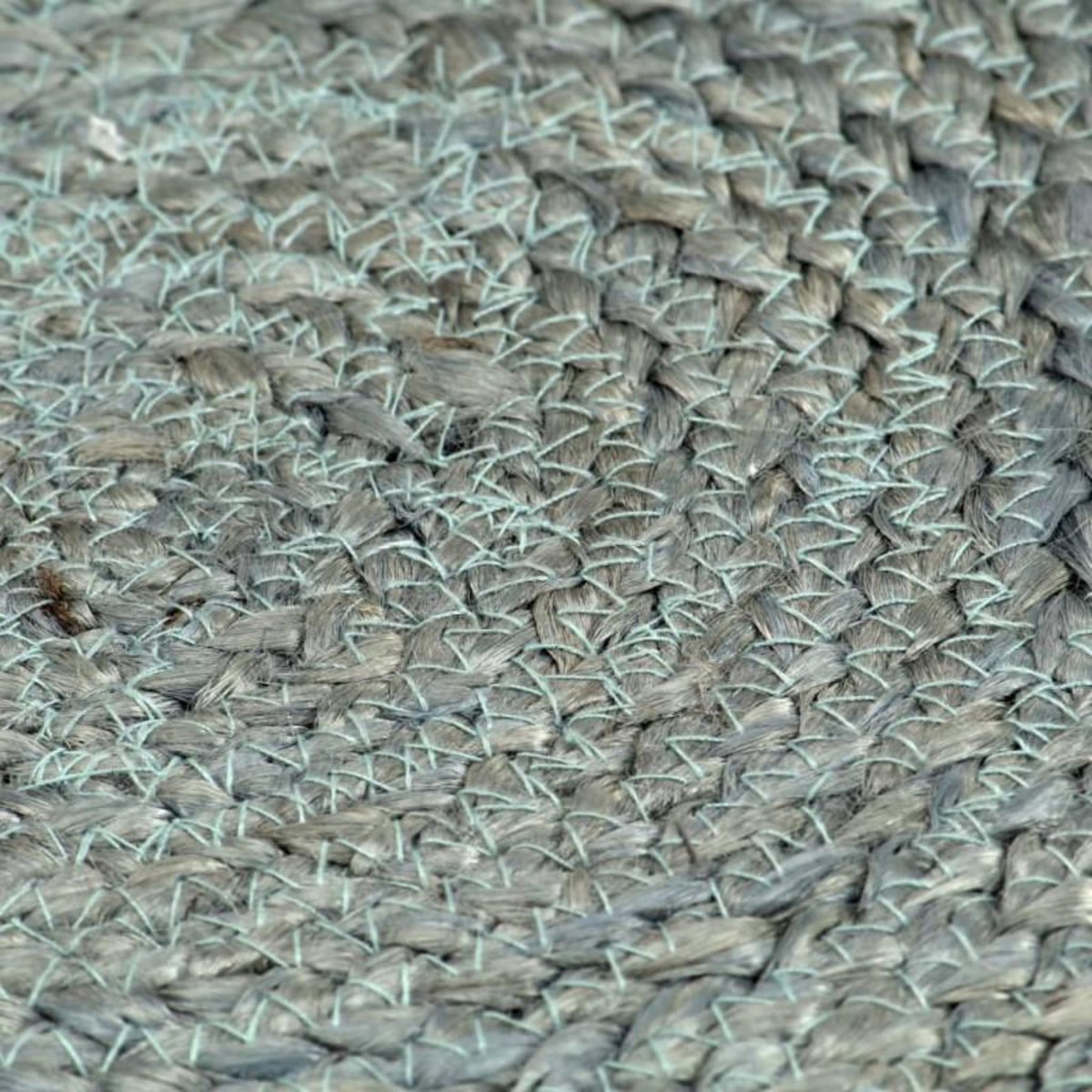 VIDAXL Napperons 6 pcs Vert olive Plain 38 cm Rond Jute