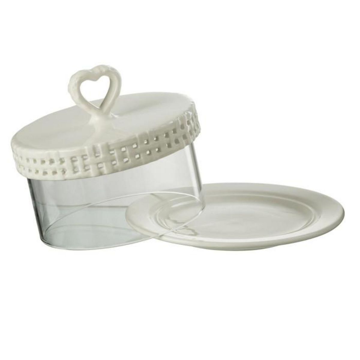 Paris Prix Plat à Gâteaux en Céramique  Vercer  16cm Blanc