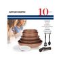Voir la diapositive 4 : ELECTROLUX Batterie de cuisine 10 pcs AM8544