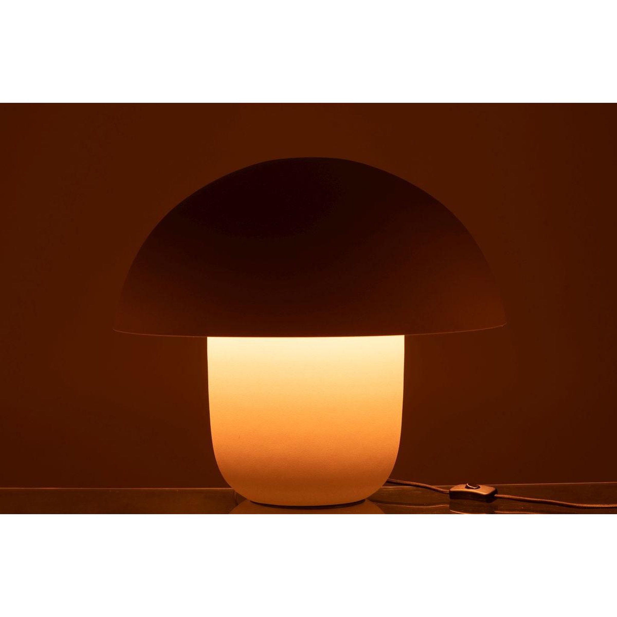 Voir la diapositive 5 : J-LINE Lampe à poser en métal  merle  44cm grège