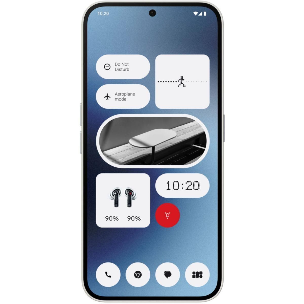 NOTHING Smartphone Phone (2a) Blanc Cassé 128Go