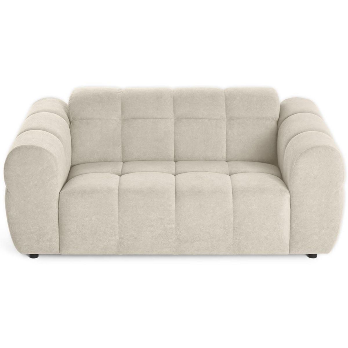 LISA DESIGN Ray - canapé droit 2 places en tissu texturé