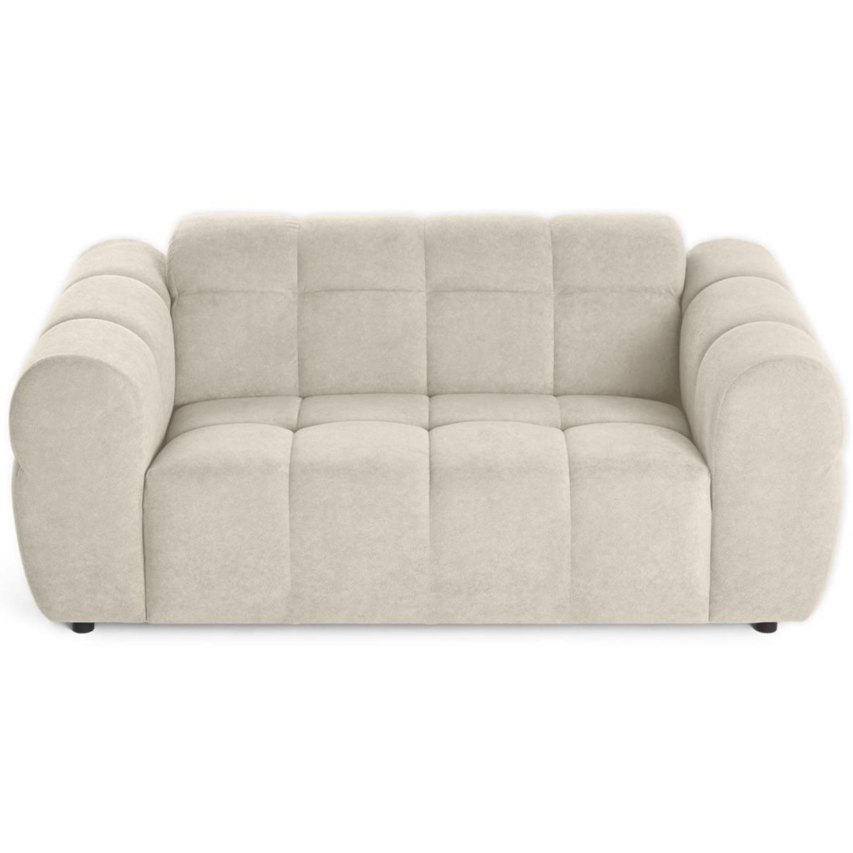 LISA DESIGN Ray - canapé droit 2 places en tissu texturé