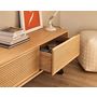 Voir la diapositive 6 : LISA DESIGN Zapallar - meuble tv - effet bois et noir - 206 cm