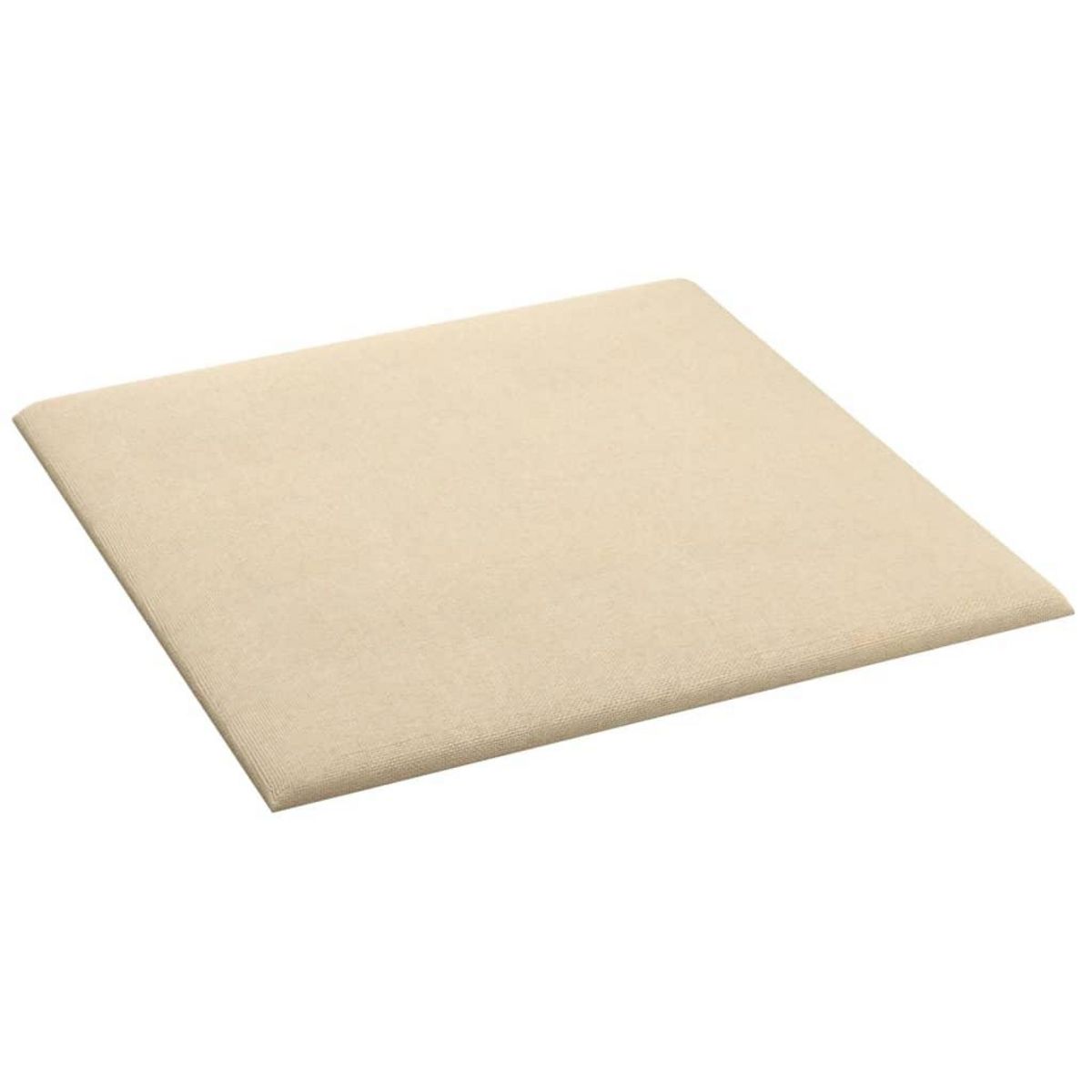 VIDAXL Panneaux muraux 12 pcs Creme 30x30 cm Tissu 1,08 m²