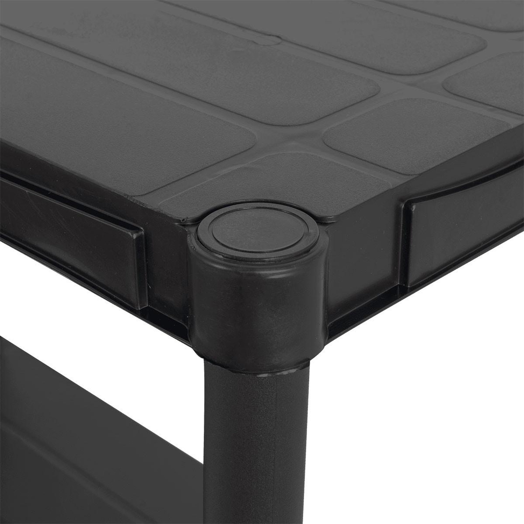 Voir la diapositive 5 : iTools Etagère résine noire 3 tablettes l61xp31xh95 cm charge 30kg par étage itools