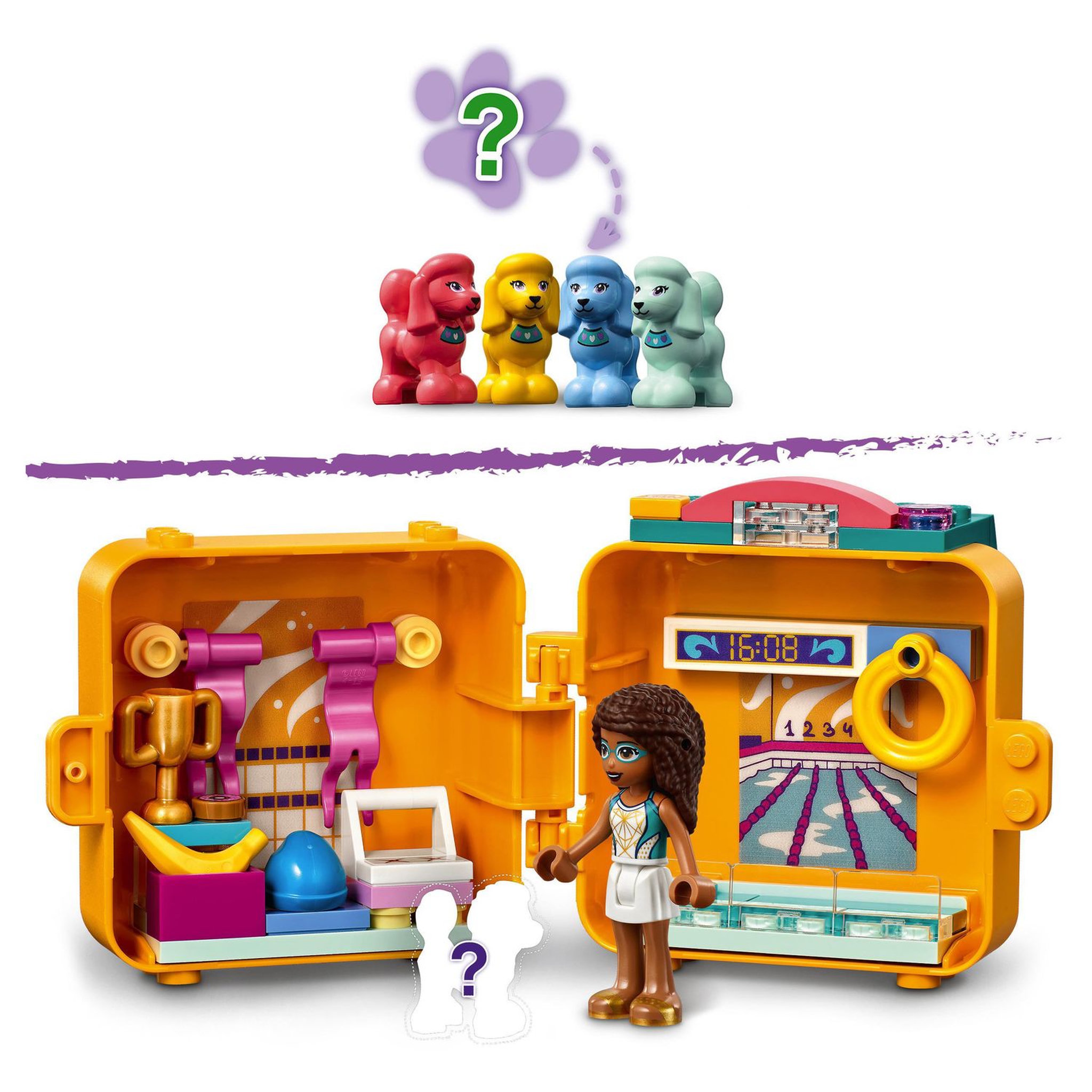 Voir la diapositive 3 : LEGO Friends 41671 - Andrea's Swimming Cube