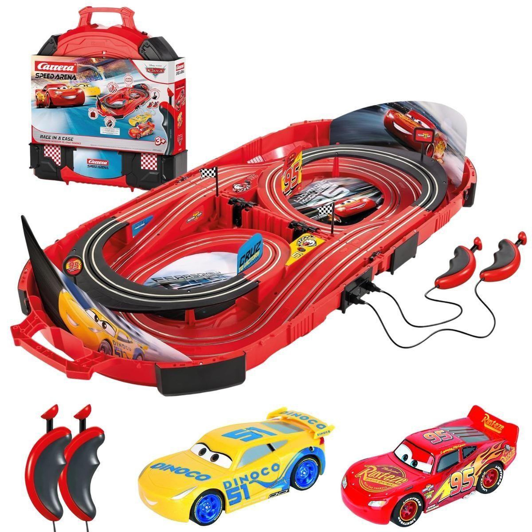 Carrera Circuit  speed arena 20016002 disney pixar cars 2,77 m - valise