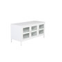 Voir la diapositive 2 : Paris Prix Meuble TV 3 Portes  Acero  120cm Blanc