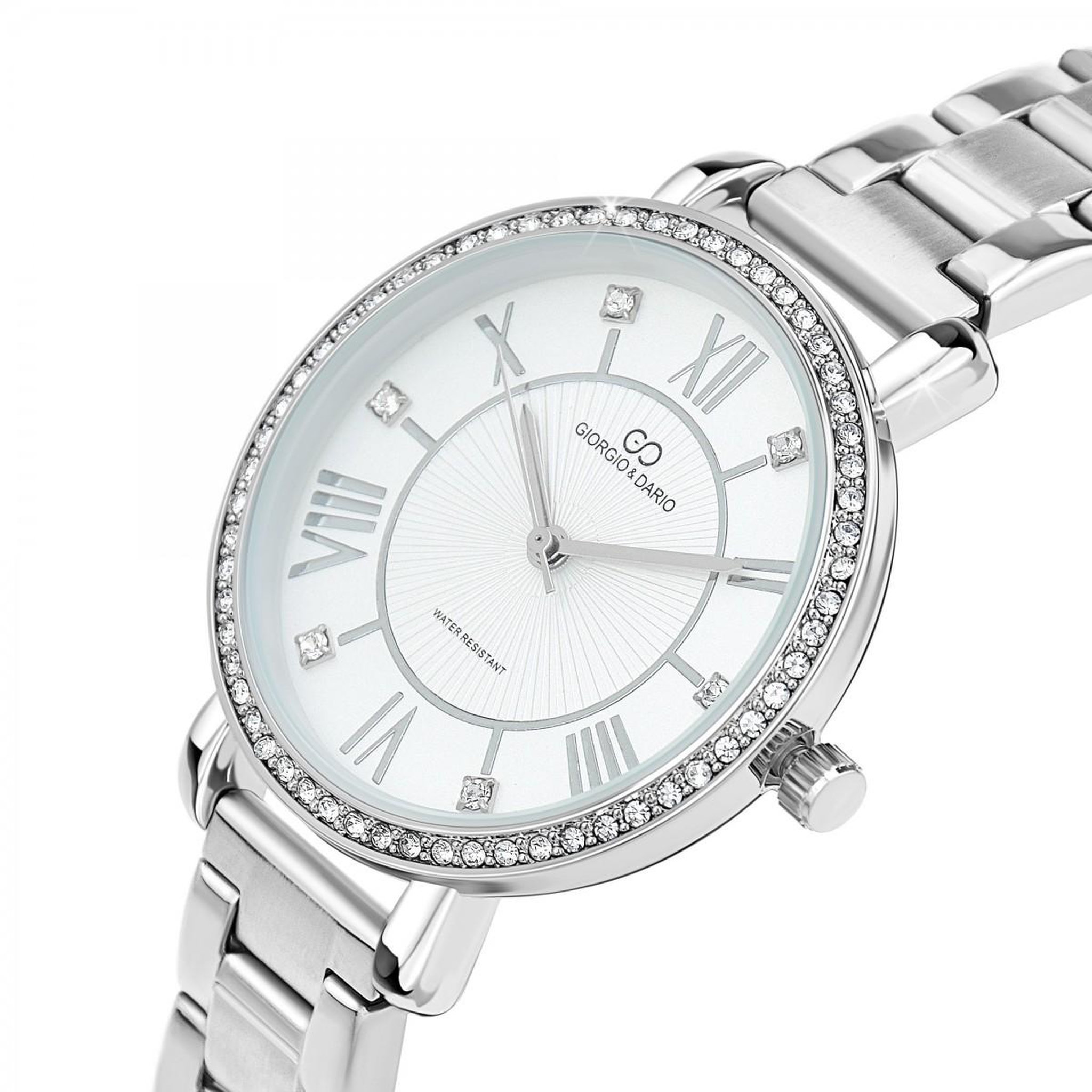 Voir la diapositive 3 : SC CRYSTAL Montre Kayna élégante ornée de Cristaux scintillants par SC Crystal