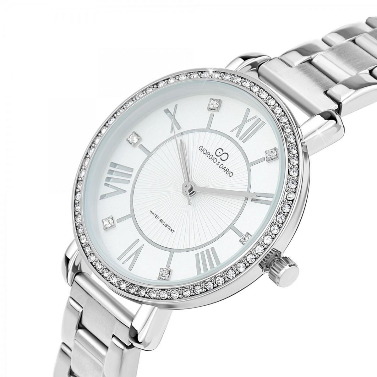SC CRYSTAL Montre Kayna élégante ornée de Cristaux scintillants par SC Crystal