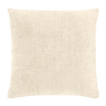 Paris Prix Housse de Coussin en Velours Chenille  Leo  40x40cm Crème