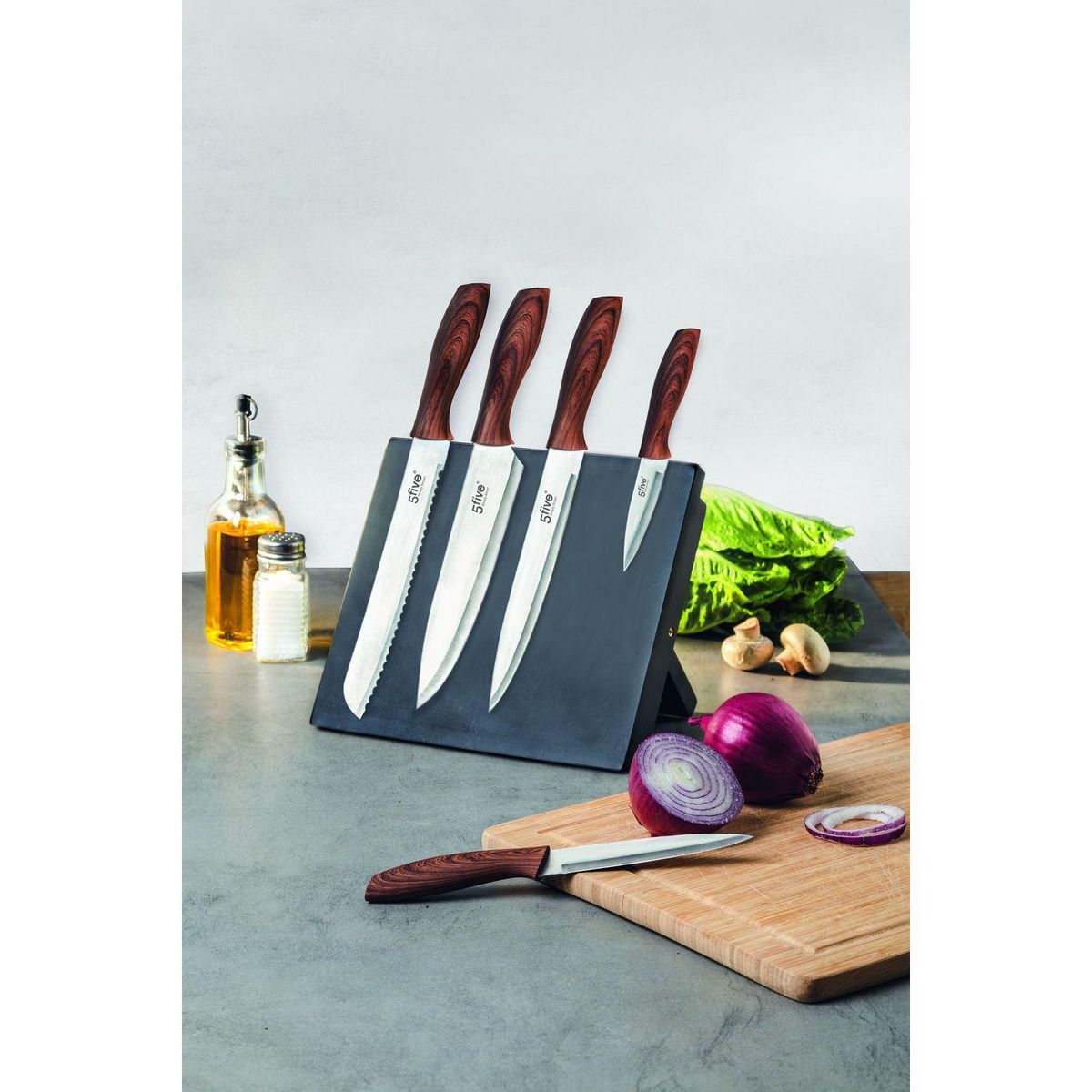 FIVE Bloc aimanté avec 5 couteaux