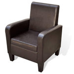 VIDAXL Fauteuil Marron Similicuir