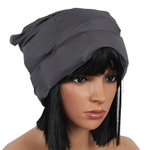 Paris Prix Bonnet pour Tête & Yeux  Effet Froid  23cm Gris