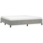 Voir la diapositive 3 : VIDAXL Cadre de lit sans matelas gris clair 200x200 cm velours