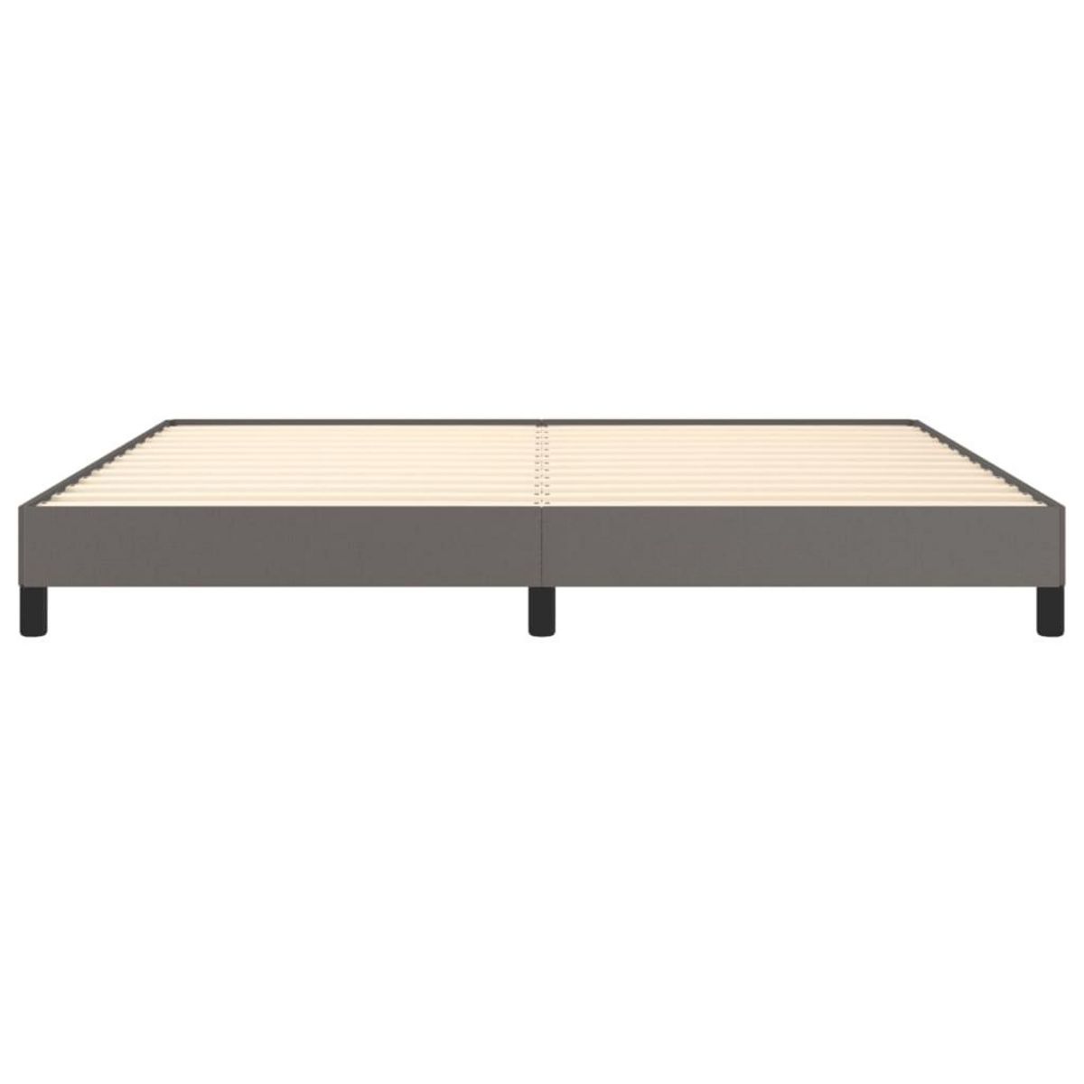 VIDAXL Cadre de lit sans matelas gris 200x200 cm similicuir