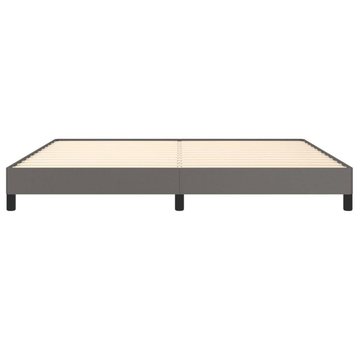 VIDAXL Cadre de lit sans matelas gris 200x200 cm similicuir