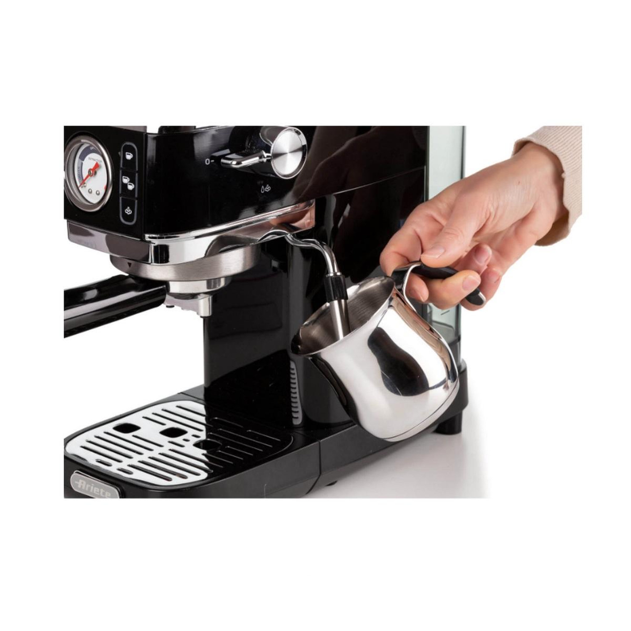 Voir la diapositive 3 : ARIETE Machine à expresso 15 bar noir - 1381noir