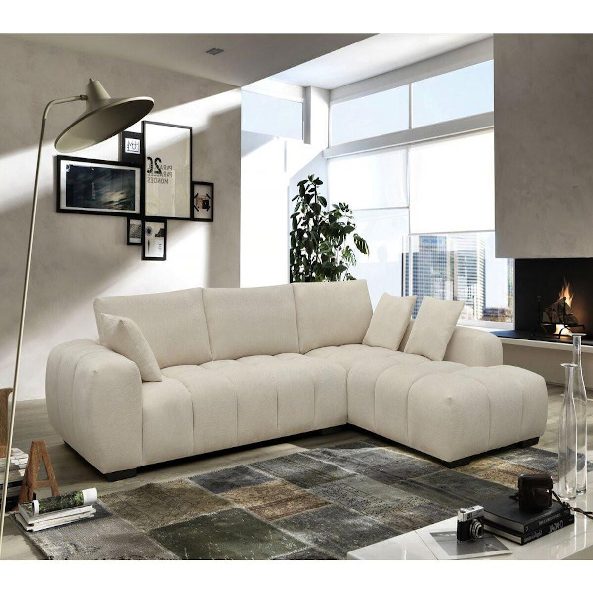 Habitat et Jardin Canapé d'angle Monceau  - 3 places - Beige