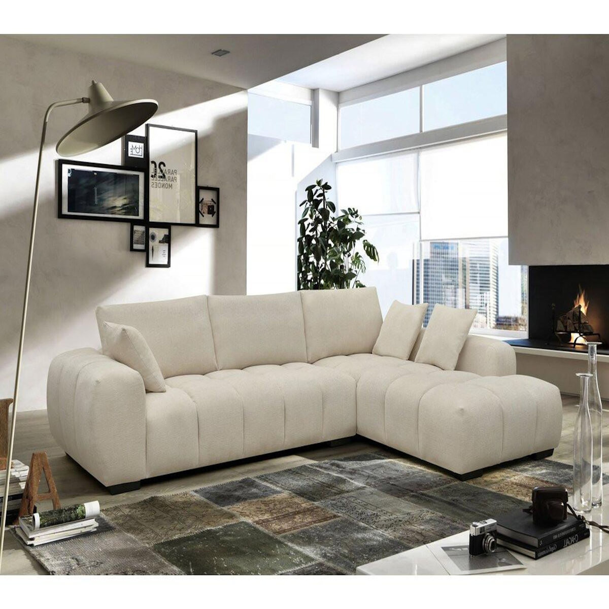 Habitat et Jardin Canapé d'angle Monceau  - 3 places - Beige