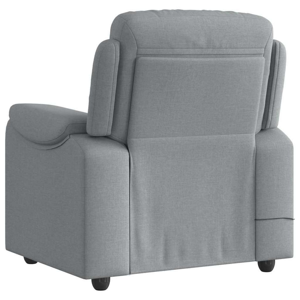 VIDAXL Fauteuil de massage inclinable Gris clair Tissu