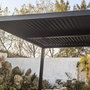 Voir la diapositive 6 : CONCEPT USINE Pergola bioclimatique 4x3m structure et lames en aluminium gris anthracite NAXOS