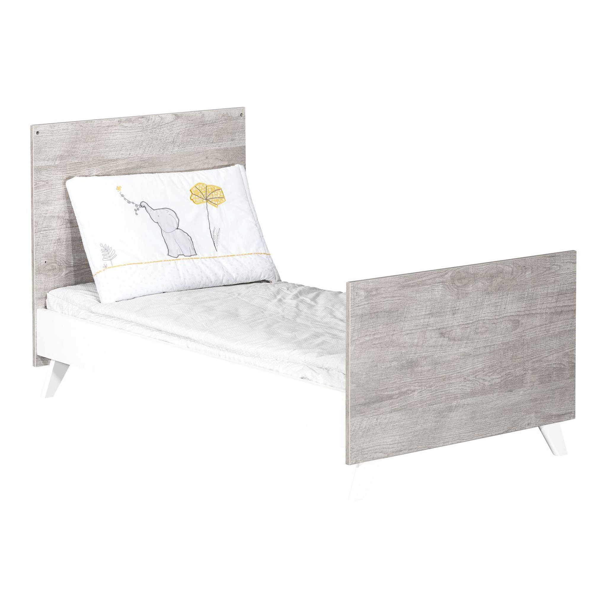 Voir la diapositive 3 : BABY PRICE  Lit bébé évolutif Little Big Bed 140x70cm SCANDI coloris gris 