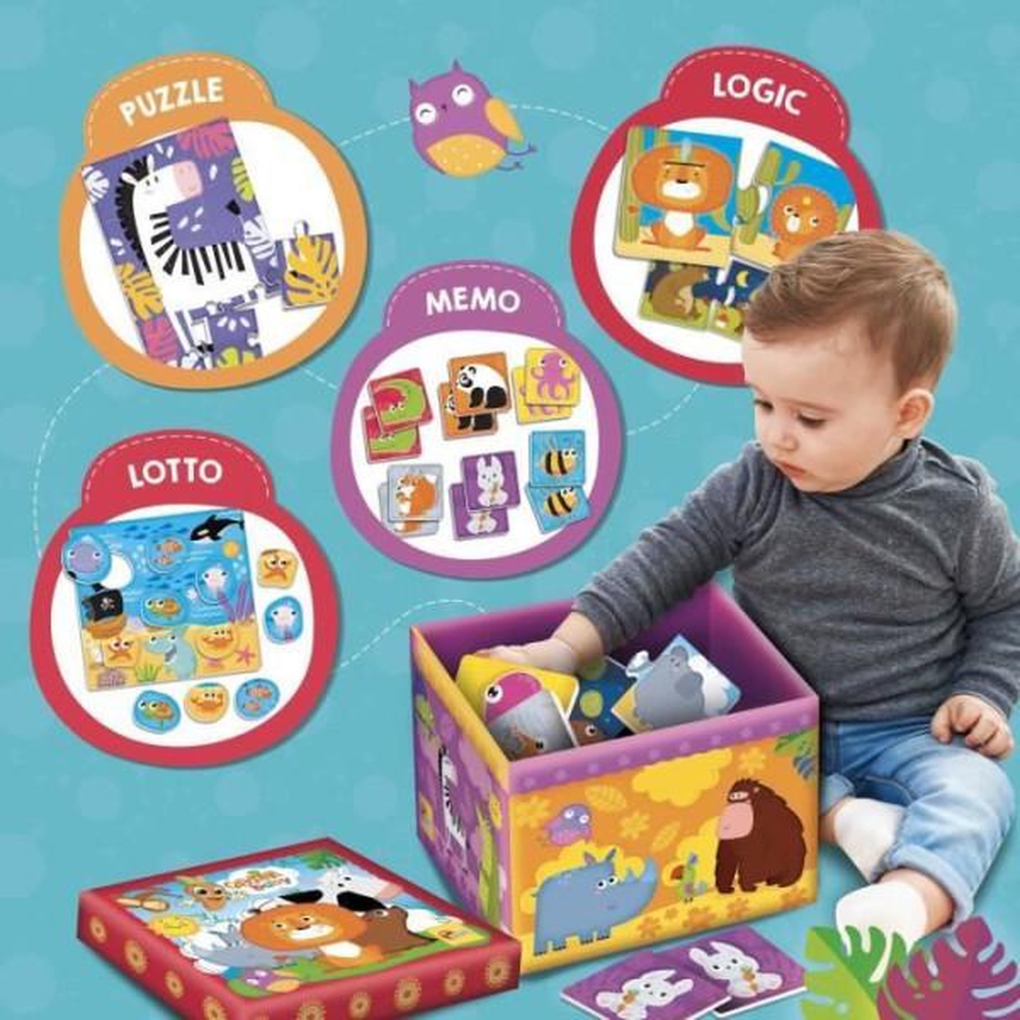 Voir la diapositive 3 : LISCIANI GIOCHI Super Box - CAROTINA BABY - Jeux éducatifs, Format géant