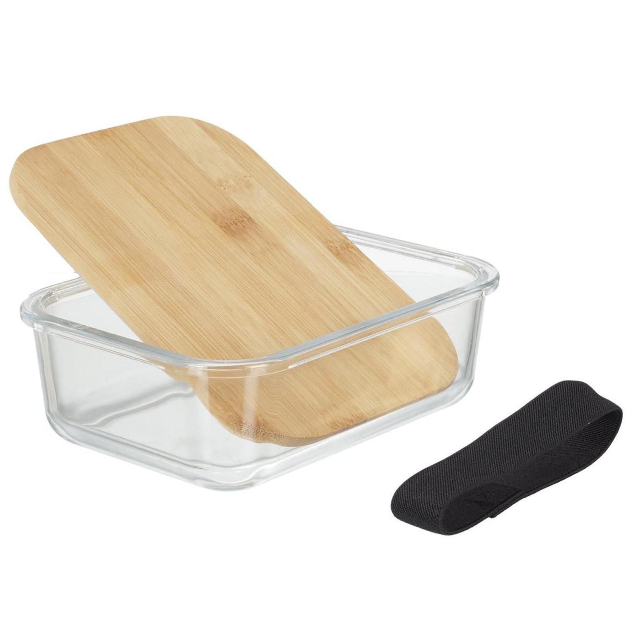 Voir la diapositive 2 : COOK CONCEPT Boîte de conservation  bambou  17cm transparent