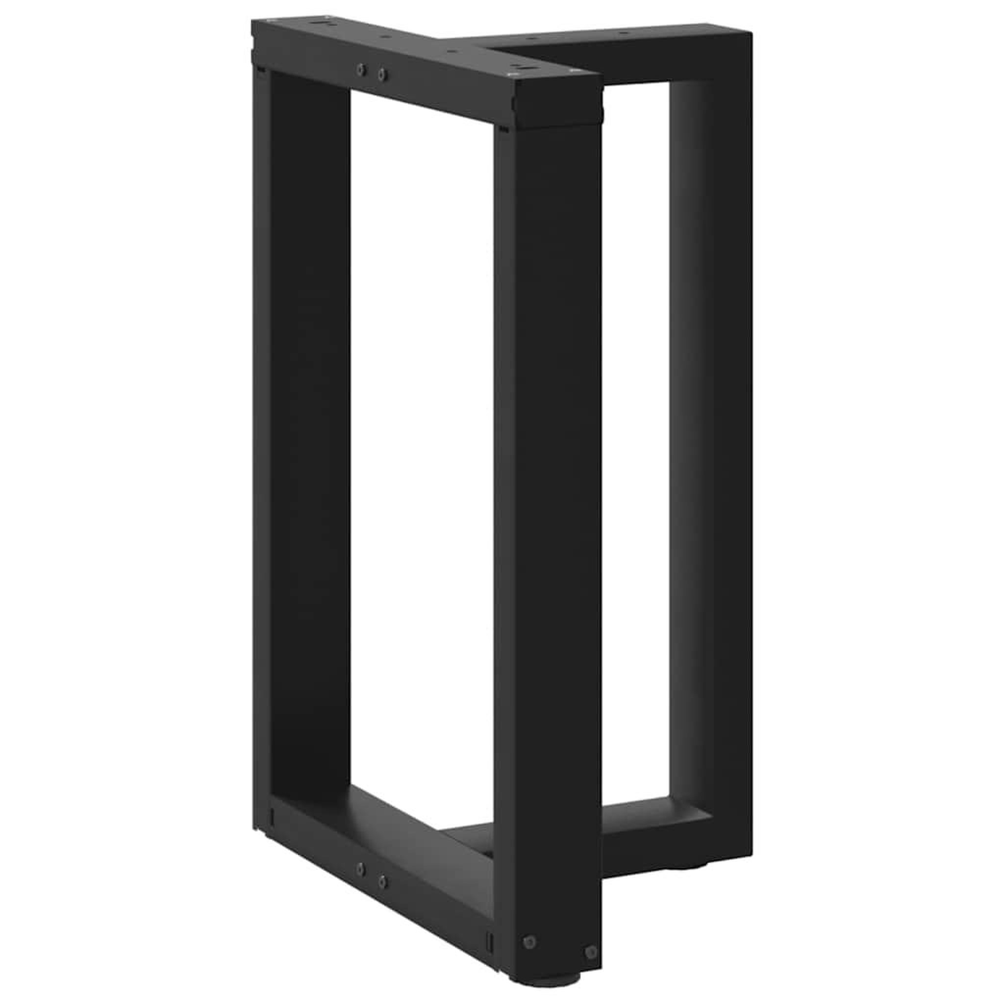 Voir la diapositive 4 : VIDAXL Pieds de table a manger forme de T 2 pcs noir 60x35x(72-73) cm