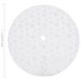 Voir la diapositive 6 : VIDAXL Jupe de sapin de Noël de luxe Blanc 150 cm Fausse fourrure